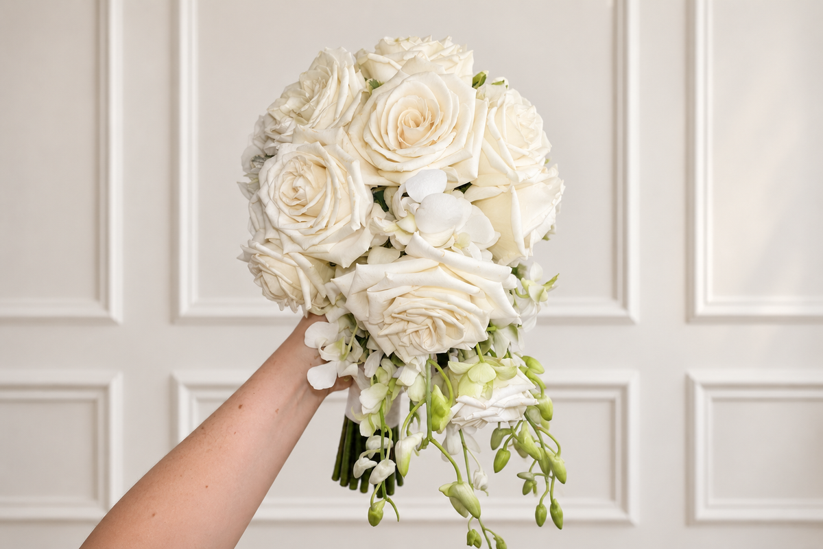 Wedding bouquet before preservation