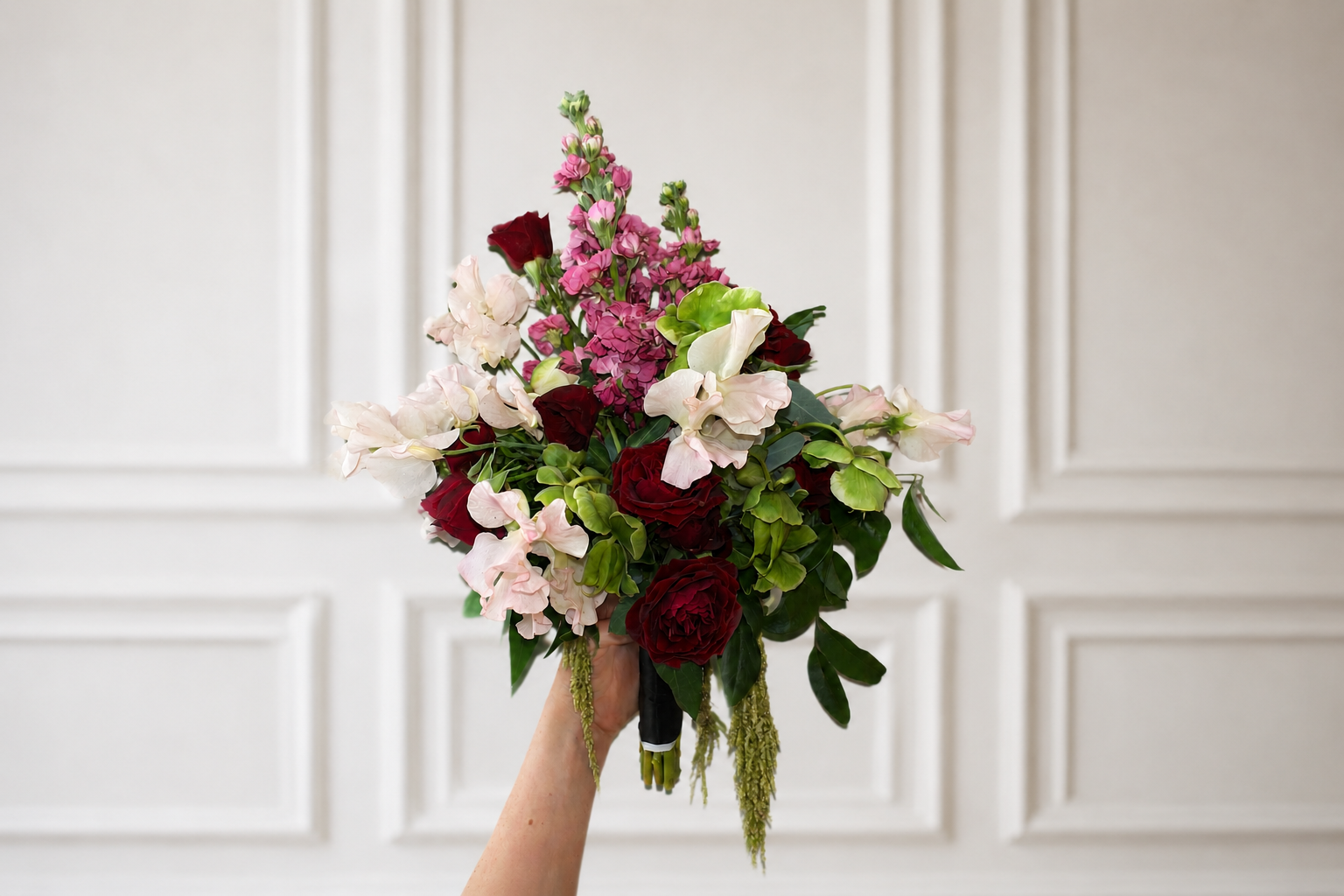 Wedding bouquet before preservation